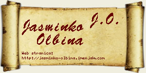 Jasminko Olbina vizit kartica